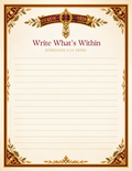 Belt of Truth — Write What's Within Journal